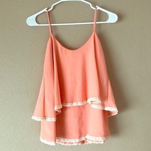 pink flowy tank top 💖